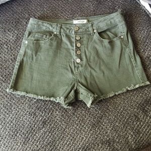 High waisted shorts